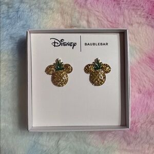 BaubleBar Pineapple Mickey Stud Earrings